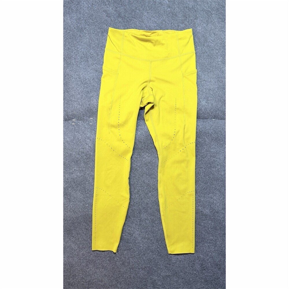 Brooks Method 7/8 Tight Womens Running Leggings Gold Size M Pockets